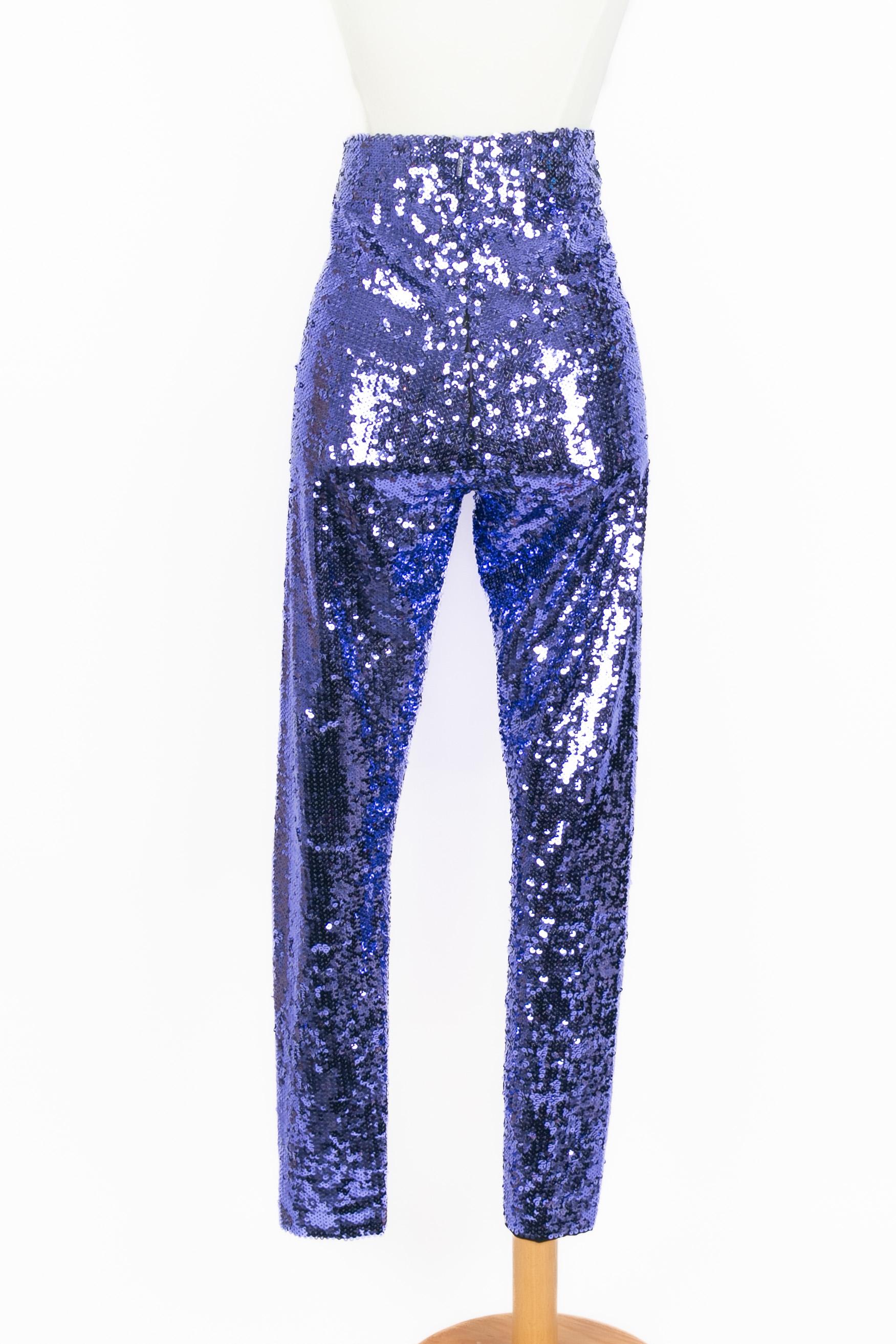 Pantalon à sequins Gucci Excellent état - En vente à SAINT-OUEN-SUR-SEINE, FR