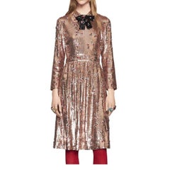 Gucci Sequins with Crystal Embroidered Dress  IT42 US6