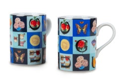 Ensemble Gucci 2 tasses en porcelaine multicolore