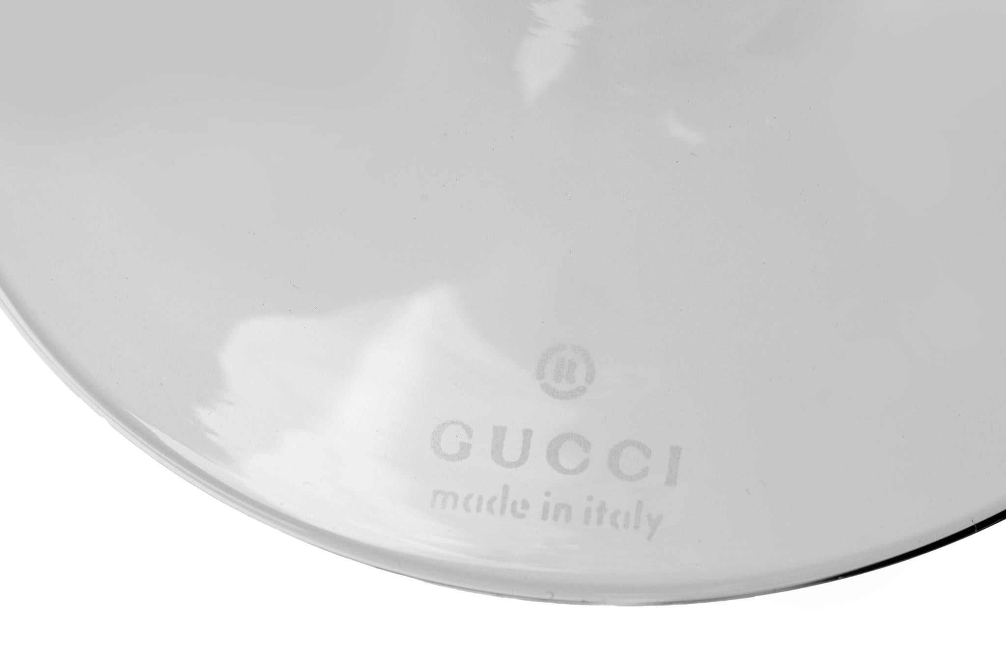 Gucci Set di 5 bicchieri da Martini in cristallo In condizioni ottime in vendita a West Hollywood, CA