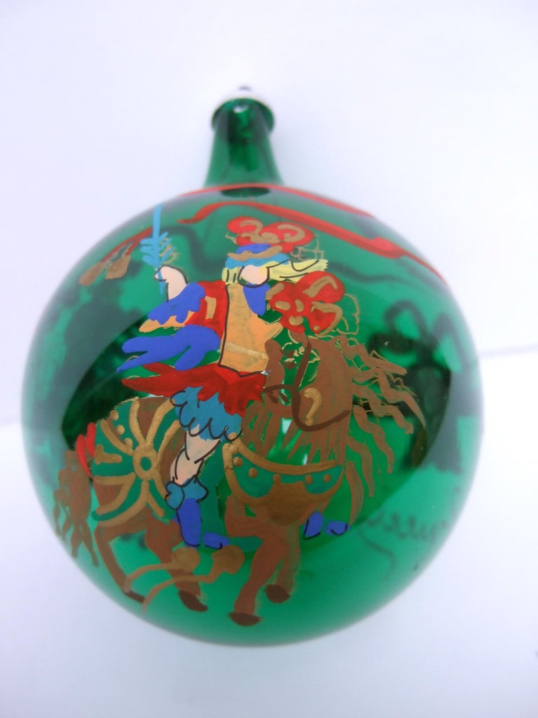 Gucci Set of Six Holiday Christmas Glass Ornaments in Gucci