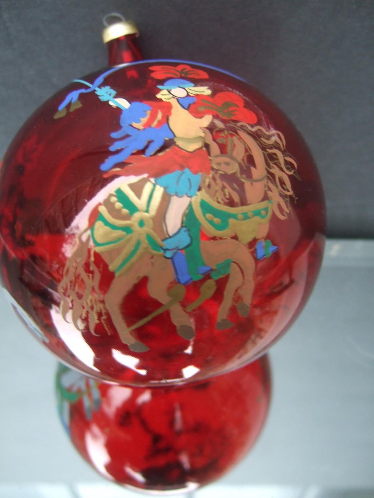 Gucci Set of Six Holiday Christmas Glass Ornaments in Gucci
