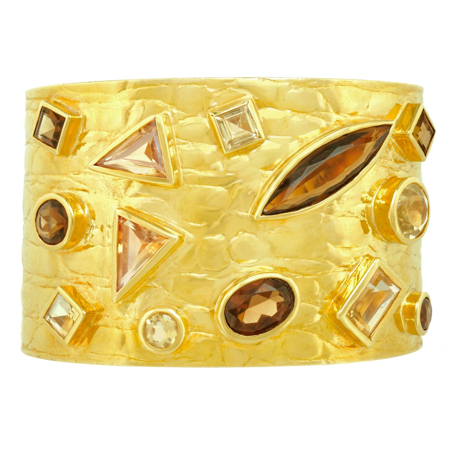 Manchette dorée Gucci Seventies en vente 6