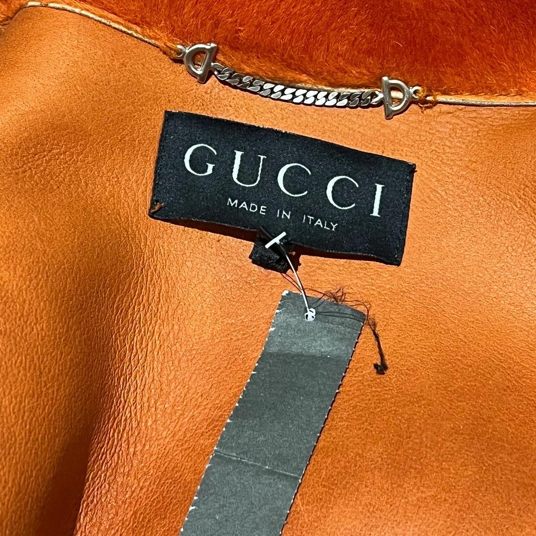 Gucci Shearling Double Breasted Coat FW1995 In Good Condition In Los Angeles, CA