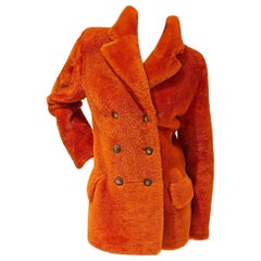 Gucci Shearling Double Breasted Coat FW1995