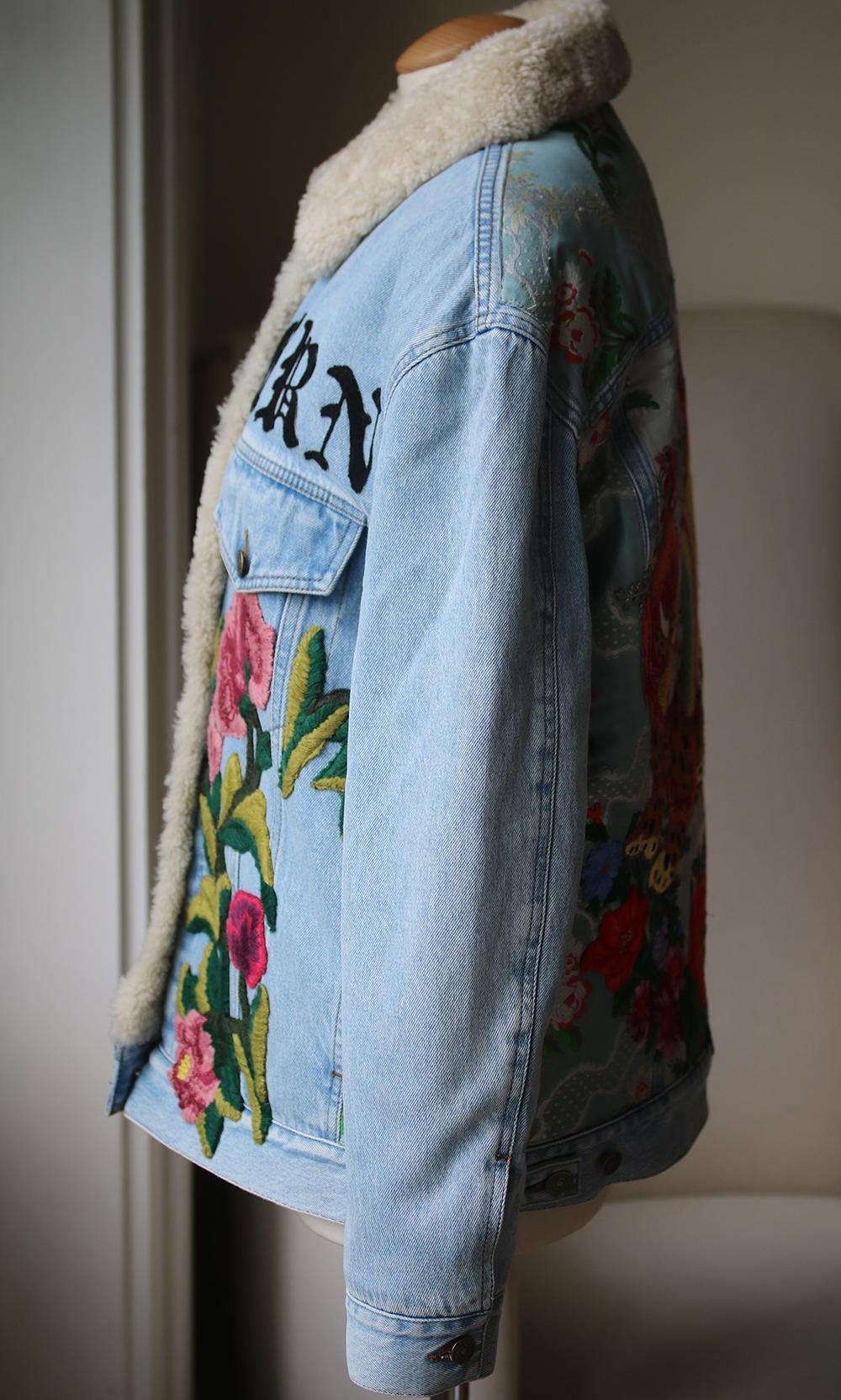 gucci embroidered denim jacket