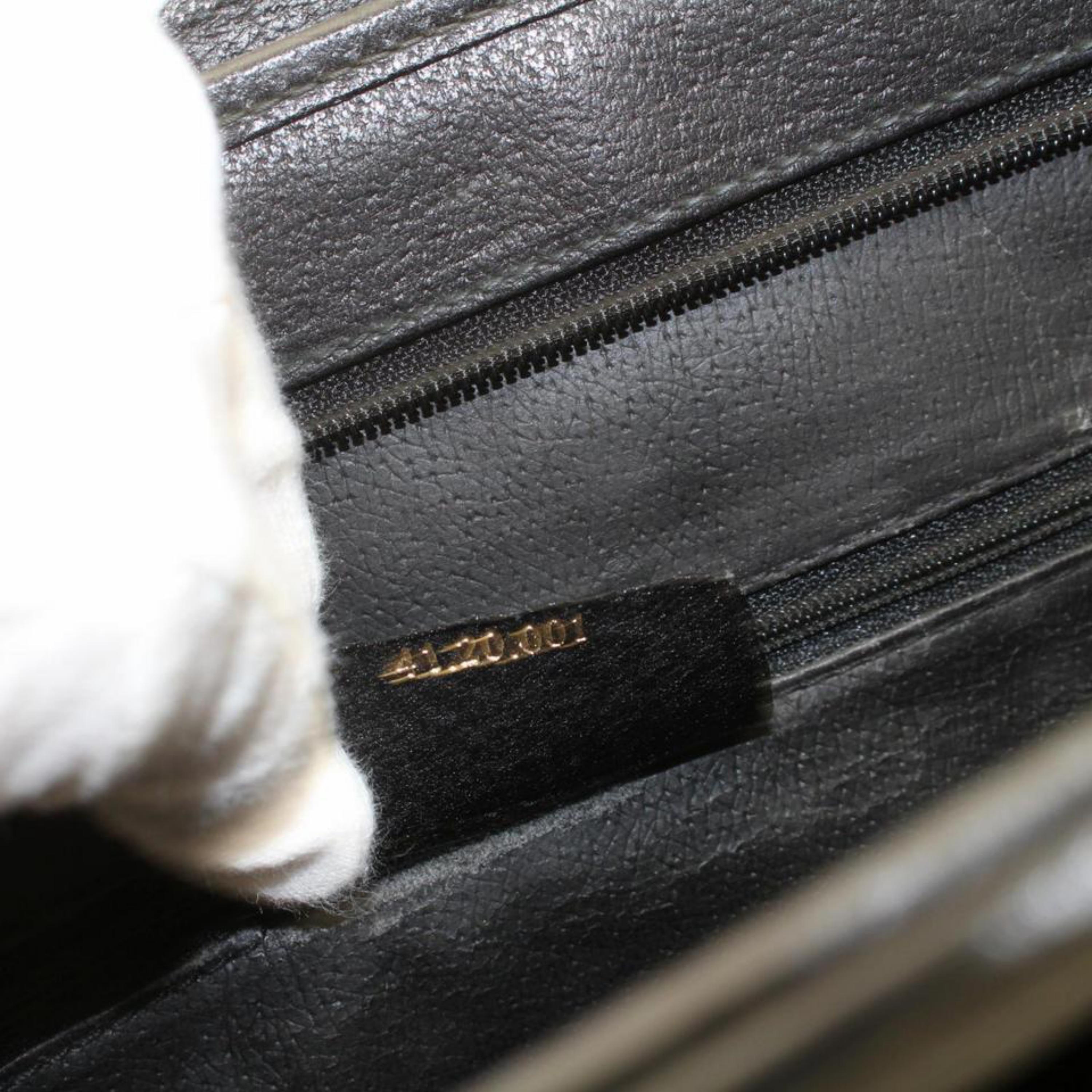 Gucci Sherry Monogram Web Attache Briefcase 868734 Black Coated Canvas Laptop Ba For Sale 6