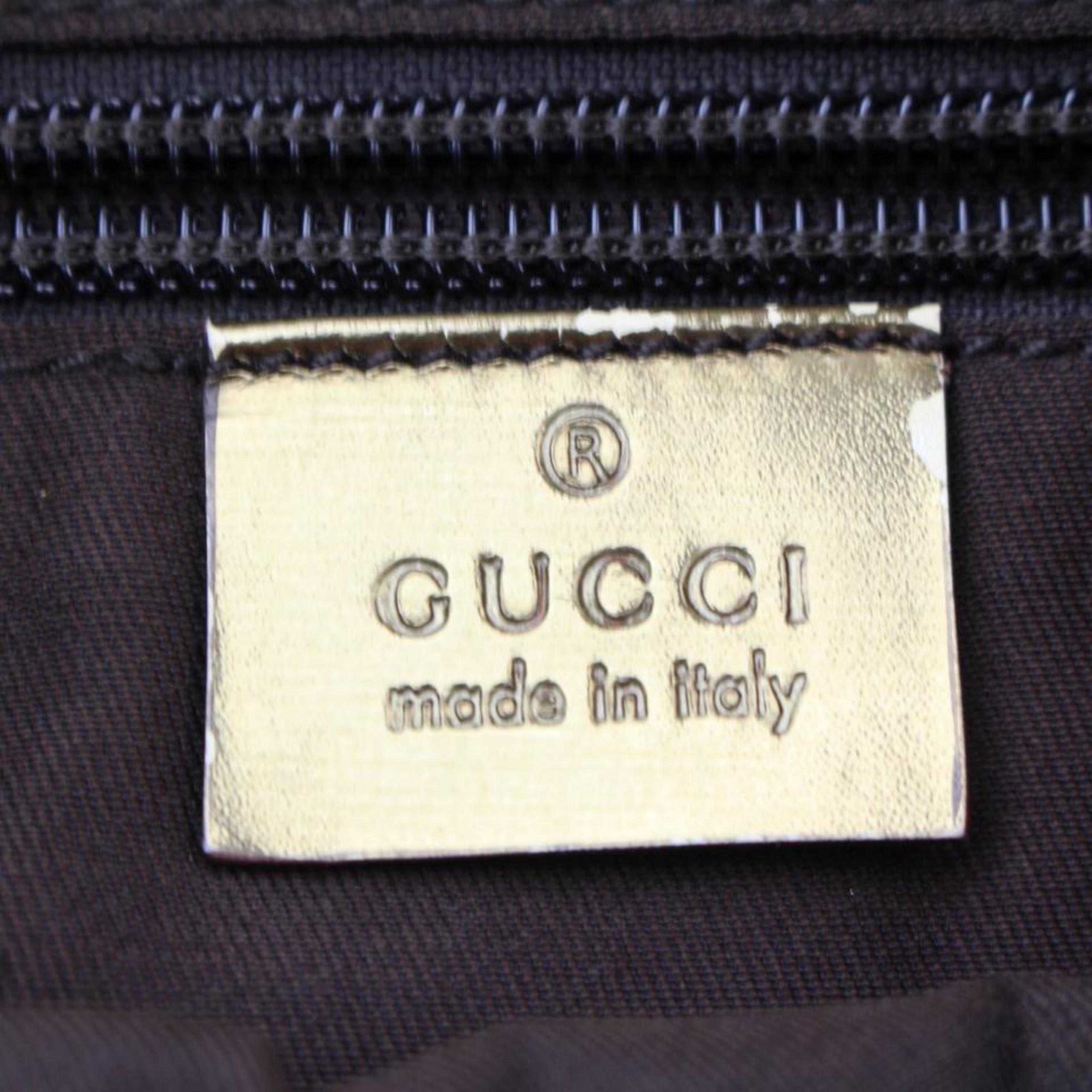 Women's Gucci Sherry Pink Gold Monogram Gg Web Cross Body 868559 Beige Canvas Messenger  For Sale