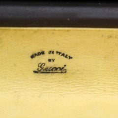 Gucci Sherry Web Attache Briefcase Trunk 867952 Brown Leather Laptop Bag