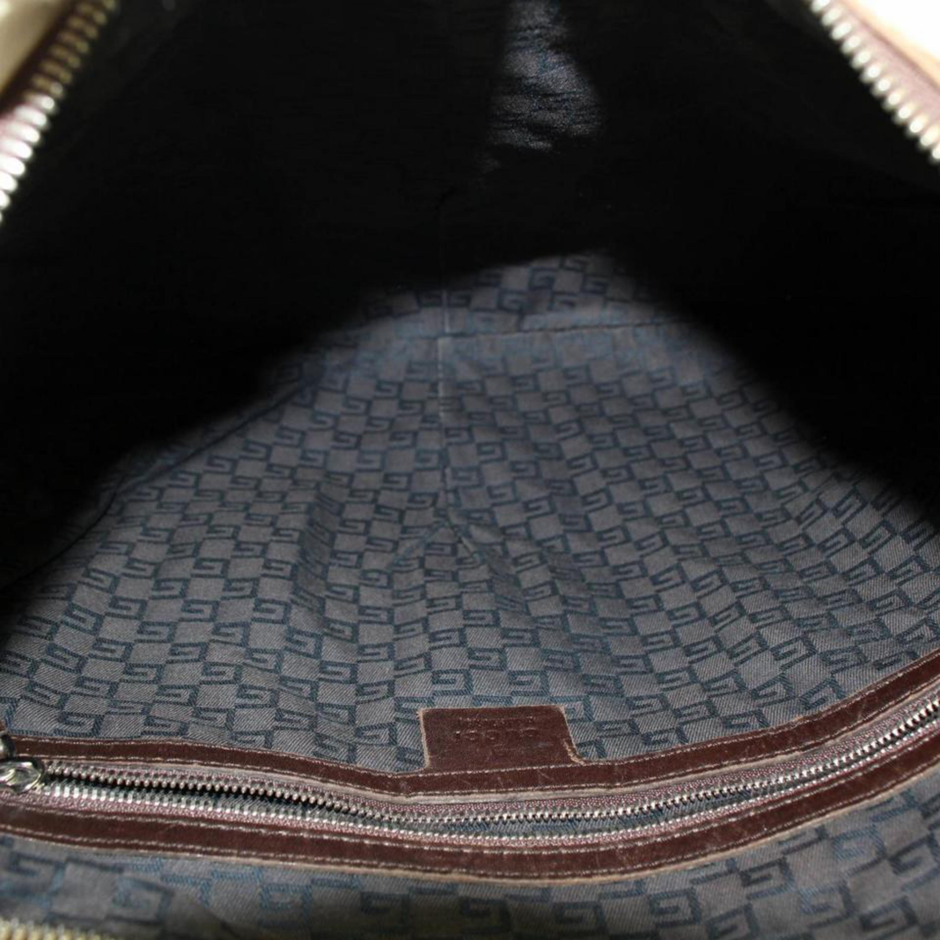 Women's Gucci Sherry Web Interlcocking Reins Hobo 868707 Brown Canvas Shoulder Bag For Sale