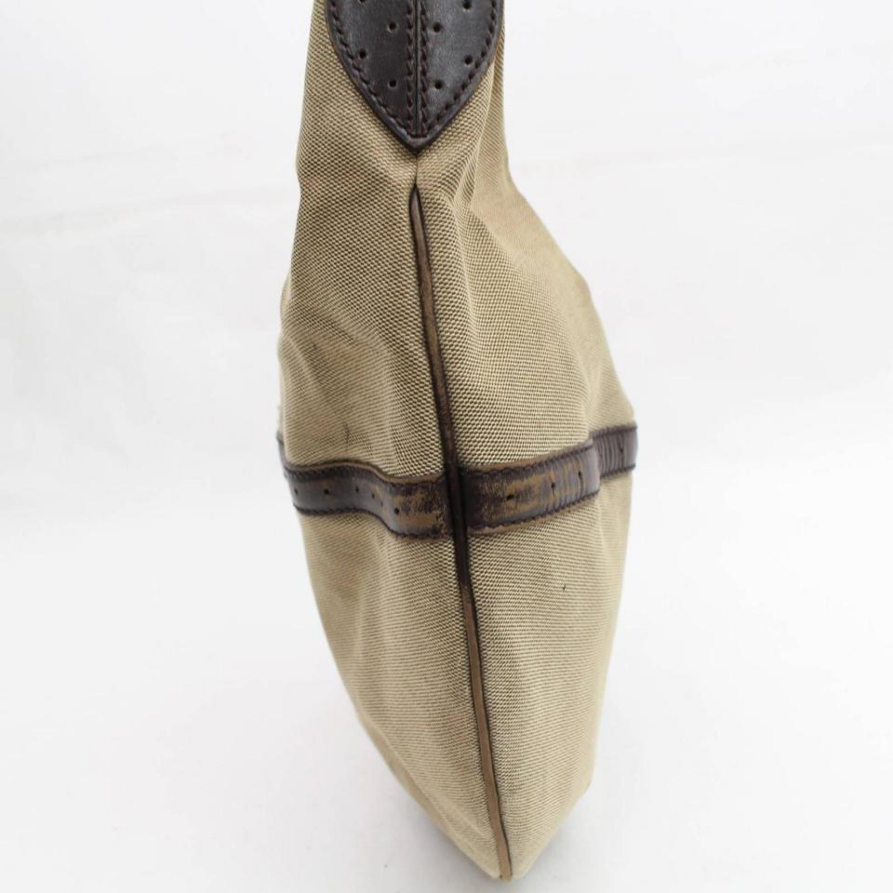 Gucci Sherry Web Interlcocking Reins Hobo 868707 Brown Canvas Shoulder Bag For Sale 4