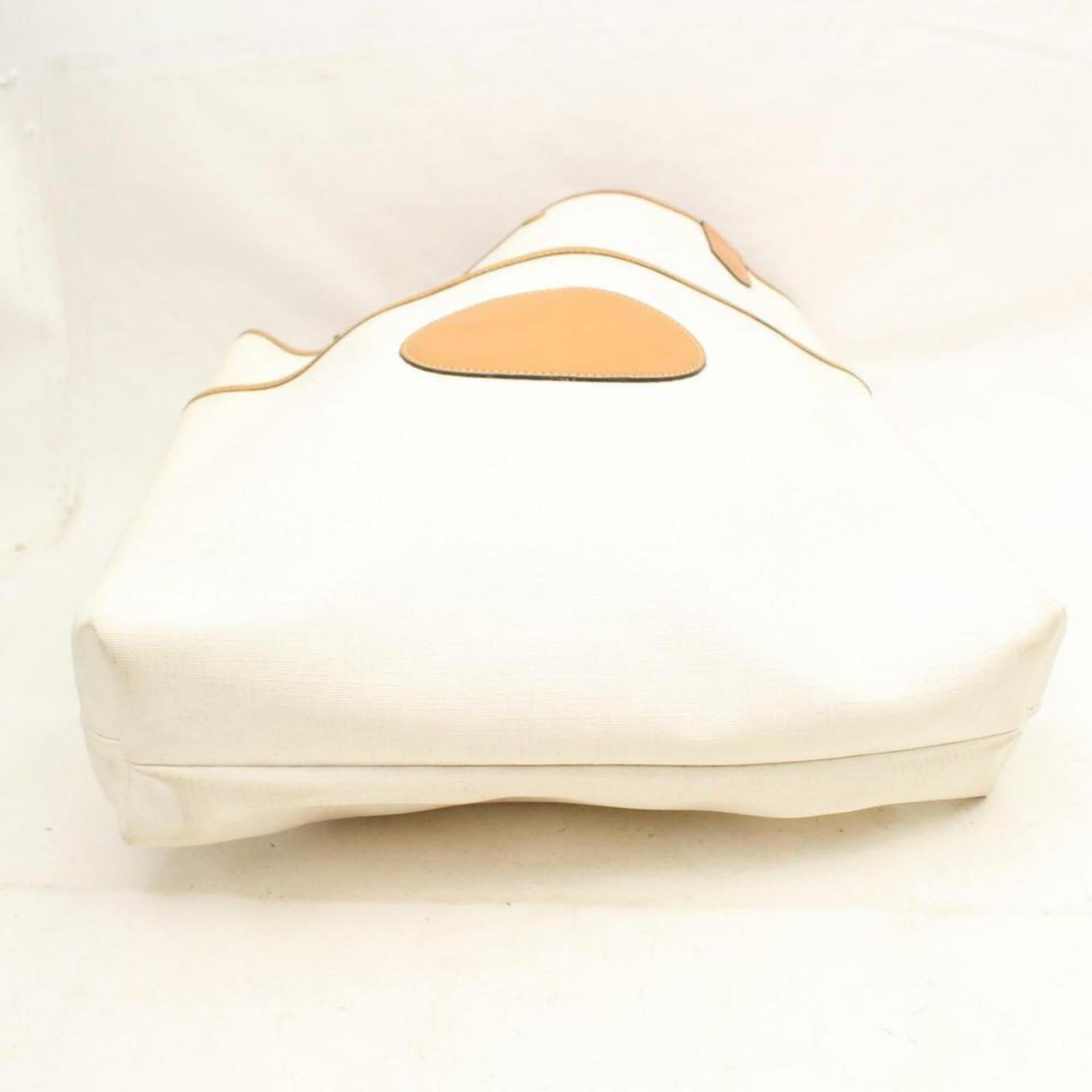 Gucci Sherry Web Supreme Monogram Shopper 869899 White Coated Canvas Tote For Sale 2