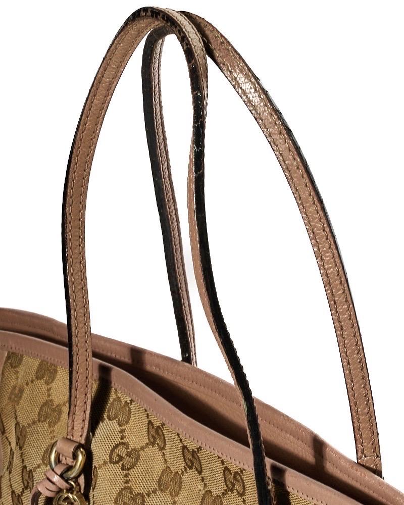 Gucci Shopper Bree Small GG Supreme Cipria in vendita 6