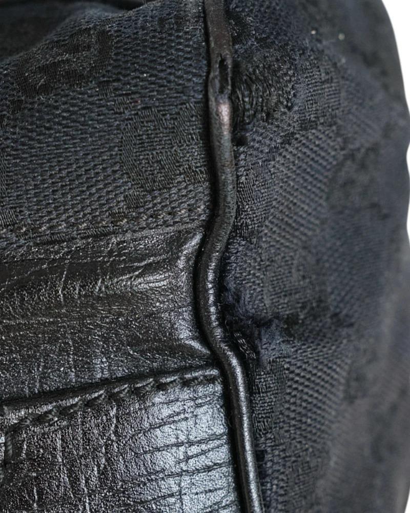 Gucci Medium Horsebit Web Shopper Black 6