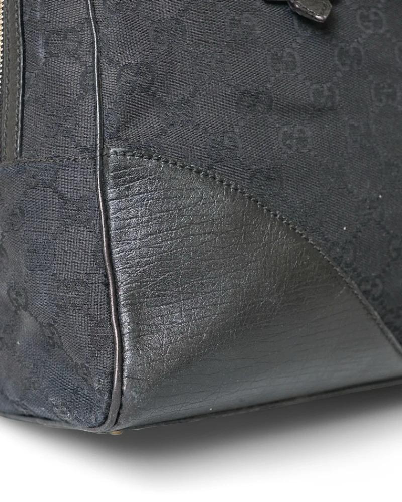 Gucci Medium Horsebit Web Shopper Black 8