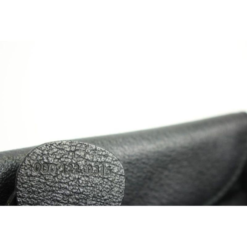 Gucci Shopper Tote Bag Bamboo 37gga1216 Black Suede Leather Satchel 1