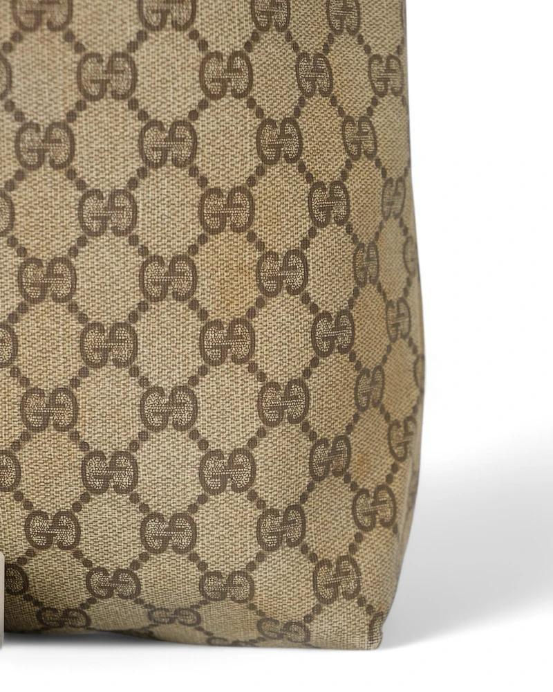 Gucci Shopper Vertical GG Supreme Brown For Sale 9