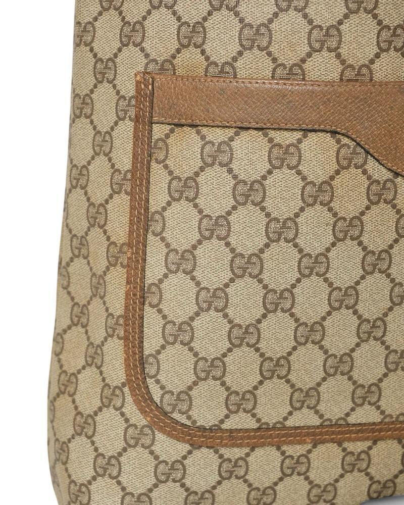 Gucci Shopper Vertical GG Supreme Brown For Sale 10