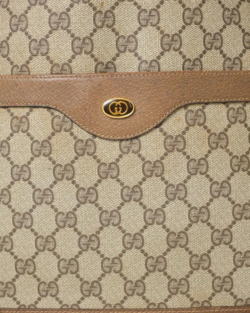 Gucci Shopper Vertical GG Supreme Brown For Sale 11