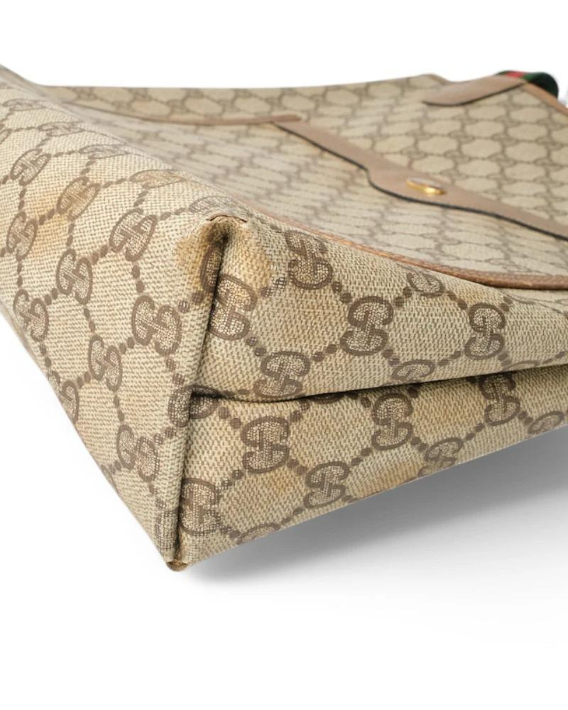 Gucci Shopper Vertical GG Supreme Brown For Sale 5