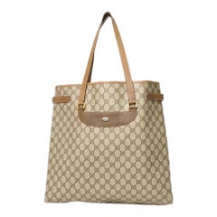 Gucci Shopper Vertikal Vintage By GG Supreme Marrone