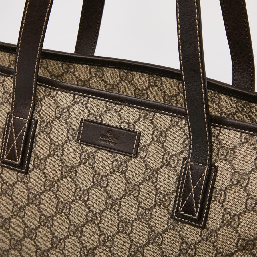 GUCCI Shopping Bag in Brown Monogram Canvas 6