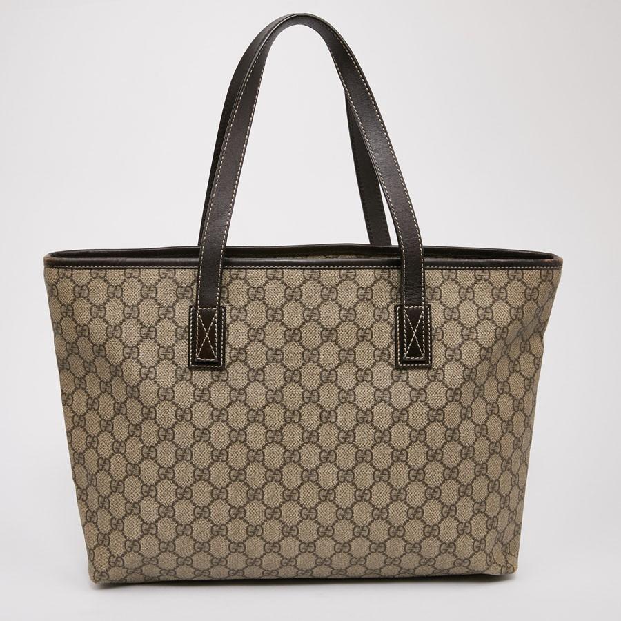 GUCCI Shopping Bag in Brown Monogram Canvas 1