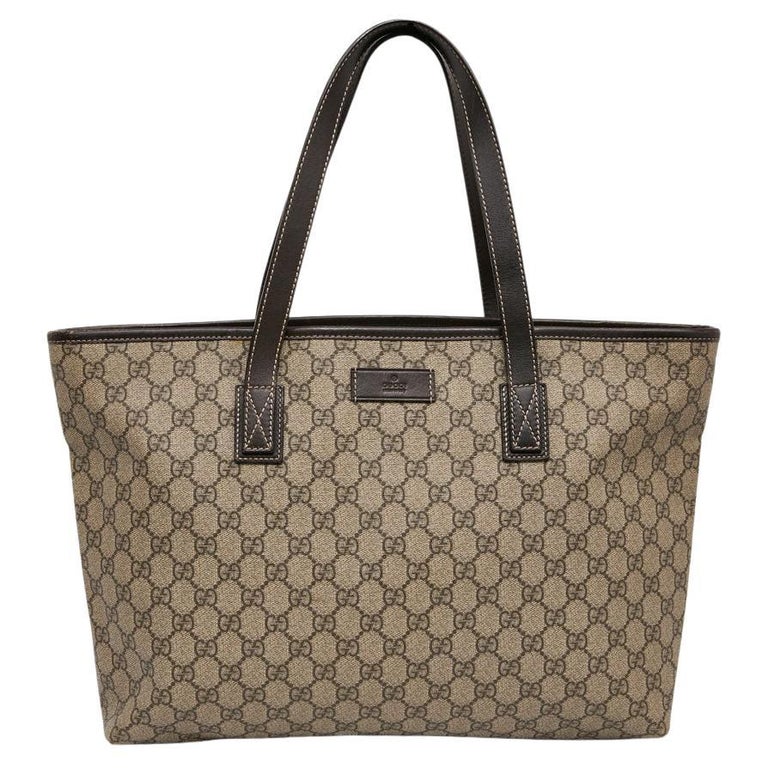 GUCCI Shopping Bag in Brown Monogram Canvas at 1stDibs