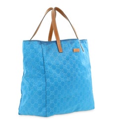 Gucci Shopping Blue Canvas Tote 867355