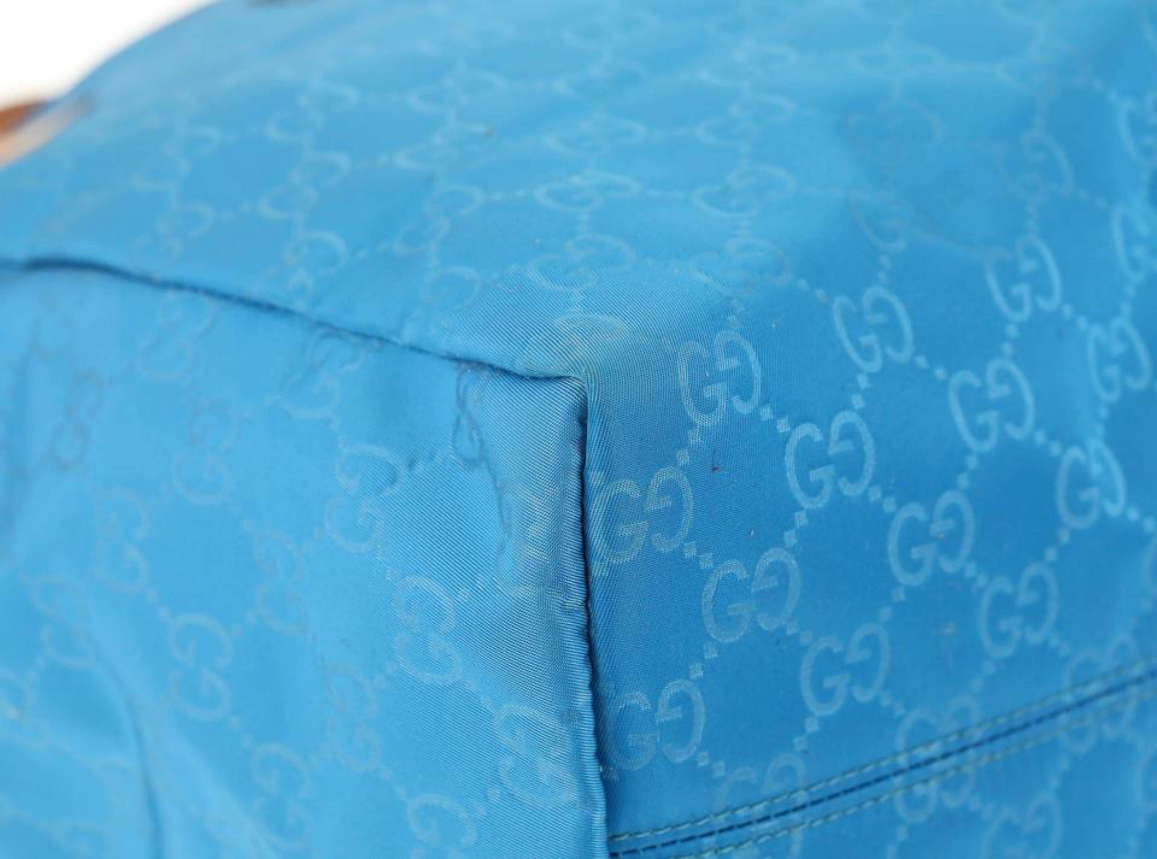 Women's Gucci Shopping Blue Canvas Tote 867355 For Sale