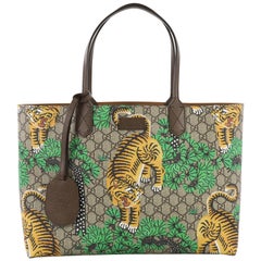 Gucci Shopping Tote Bengal Print GG Coated Canvas Medium