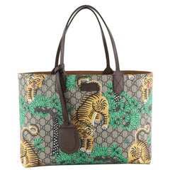 Gucci Shopping Tote Bengal Print GG Coated Canvas Medium