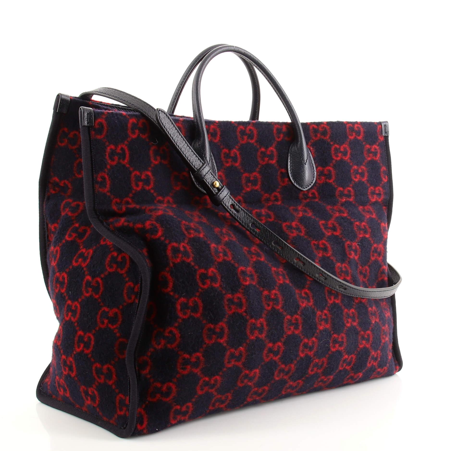 gucci wool tote