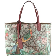 Gucci Shopping Tote Tian Print GG Coated Canvas Medium