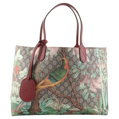 Gucci Shopping Tote Tian Print GG Coated Canvas Medium