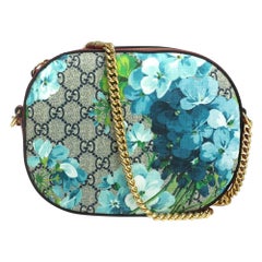 GUCCI Shoulder bag in Blue Canvas