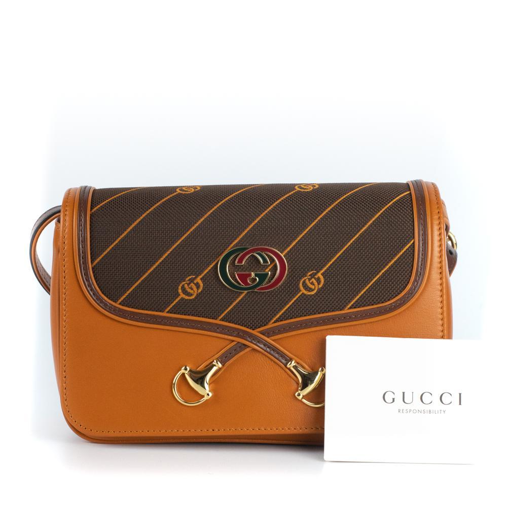 GUCCI Shoulder bag in Brown Leather 5
