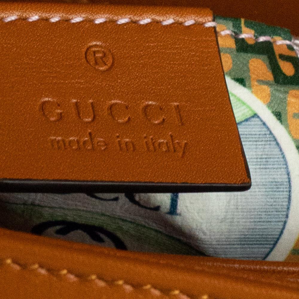 GUCCI Shoulder bag in Brown Leather In Excellent Condition In Clichy, FR