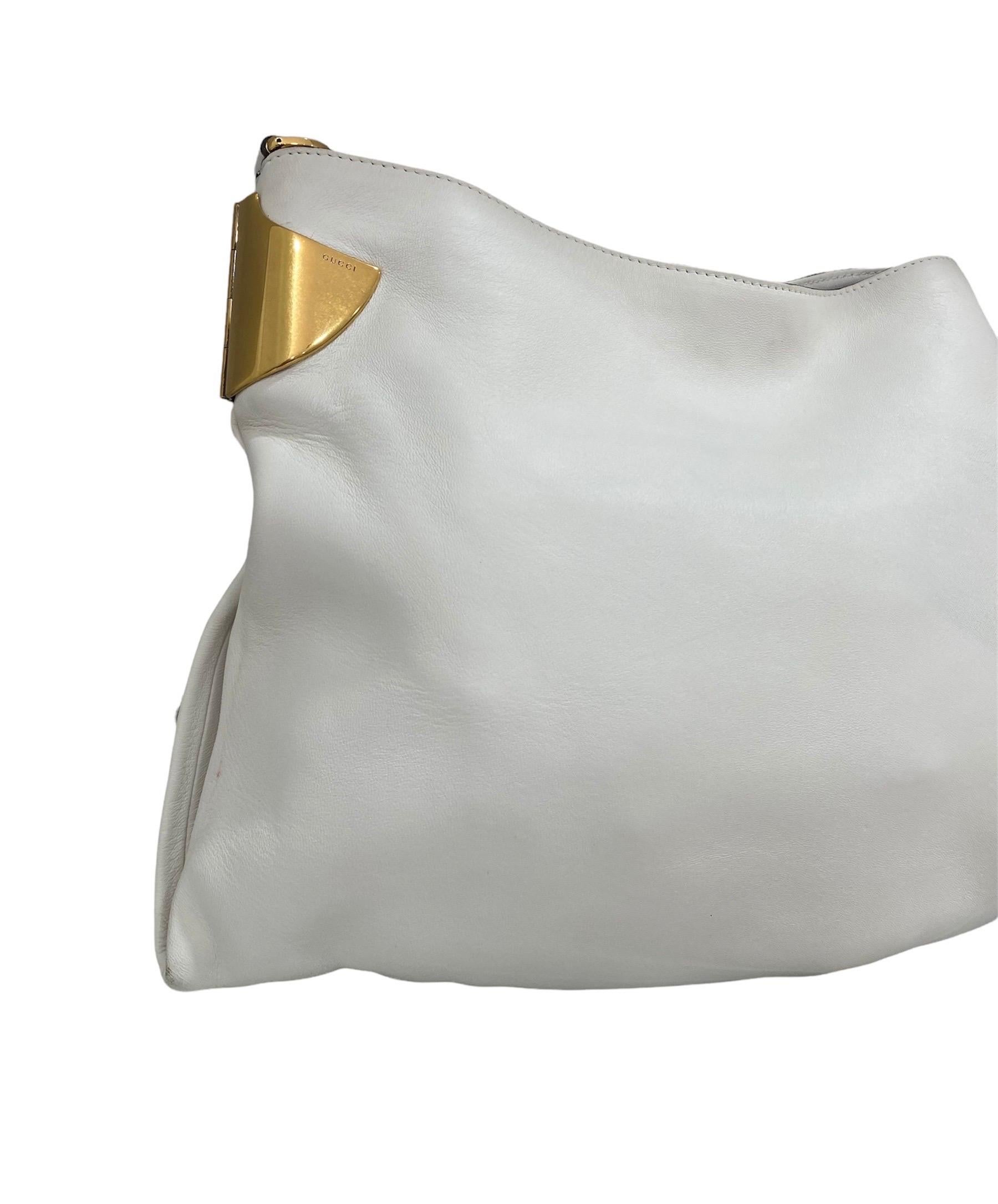 Women's Gucci Shoulder Bag White And Gold Borsa a spalla For Sale