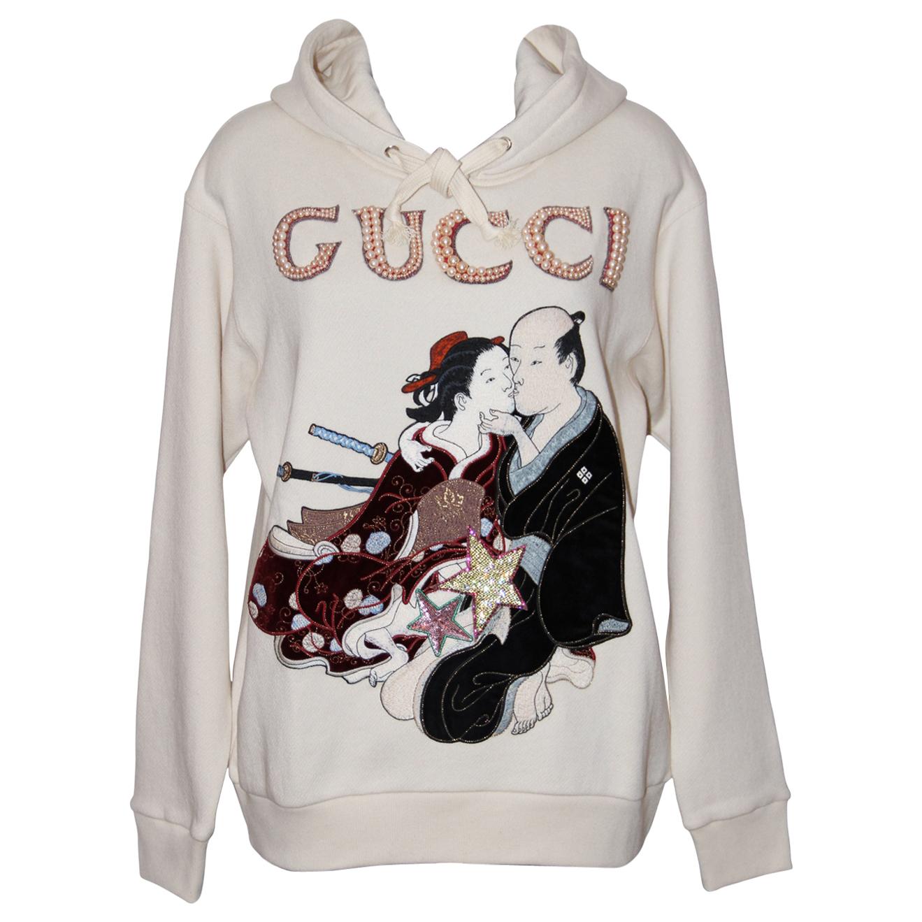 Gucci Shunga Hoodie Sweatshirt at 1stDibs