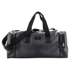 Gucci Side Pocket Duffle Bag GG Coated Canvas Large