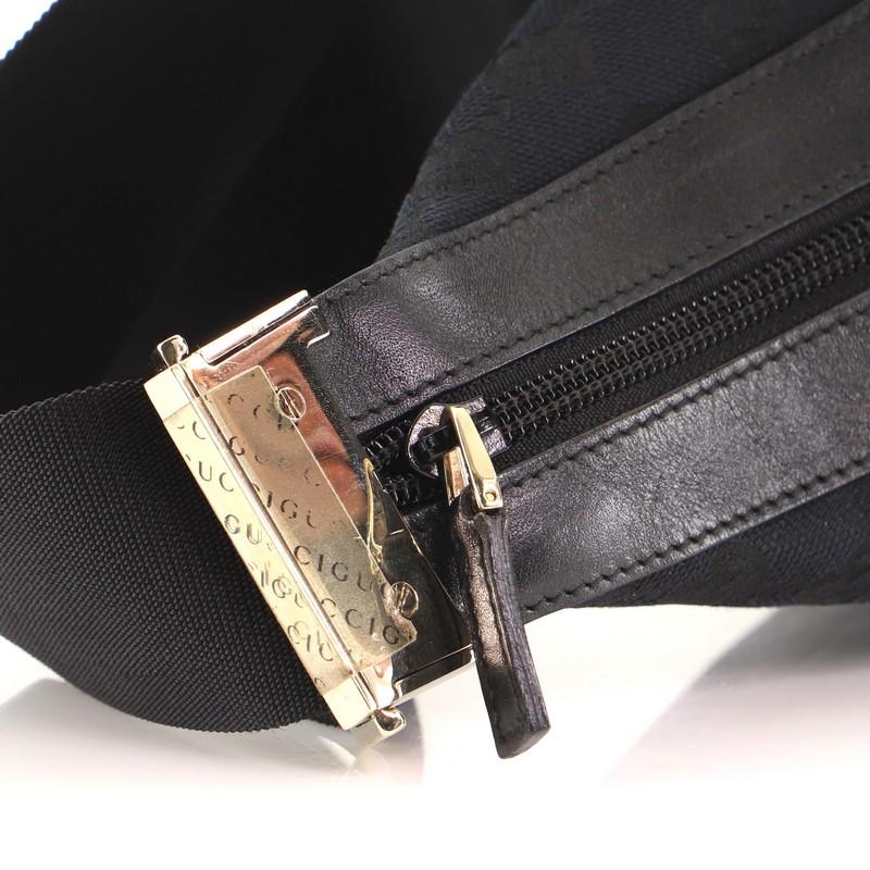 Gucci Side Pocket Saddle Zip Messenger Bag GG Canvas Medium 2