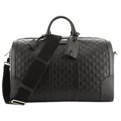 Gucci Signature Convertible Duffle Bag Guccissima Leather Medium