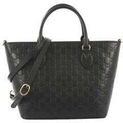 Gucci Signature Convertible Tote Guccissima Leather Medium