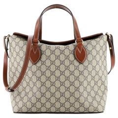 Gucci Signature Fold Over Tote GG Coated Canvas Medium Gucci Signature Fold Over Tote GG Coated Canvas Medium