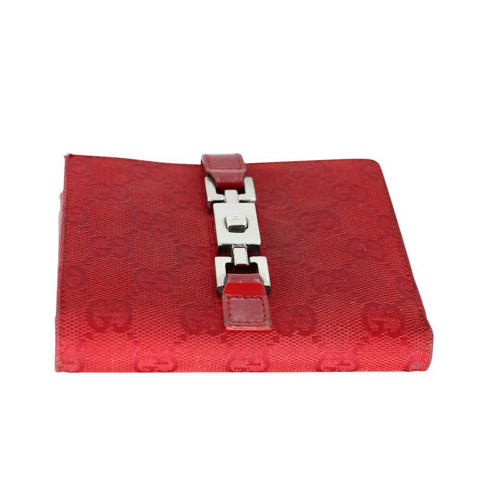 Gucci - Portefeuille en cuir avec monogramme GG en toile, signature GG-1201P-0001 en vente 2