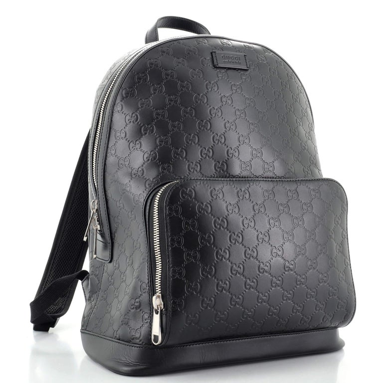 Gucci Signature Pocket Backpack Guccissima Leather Large at