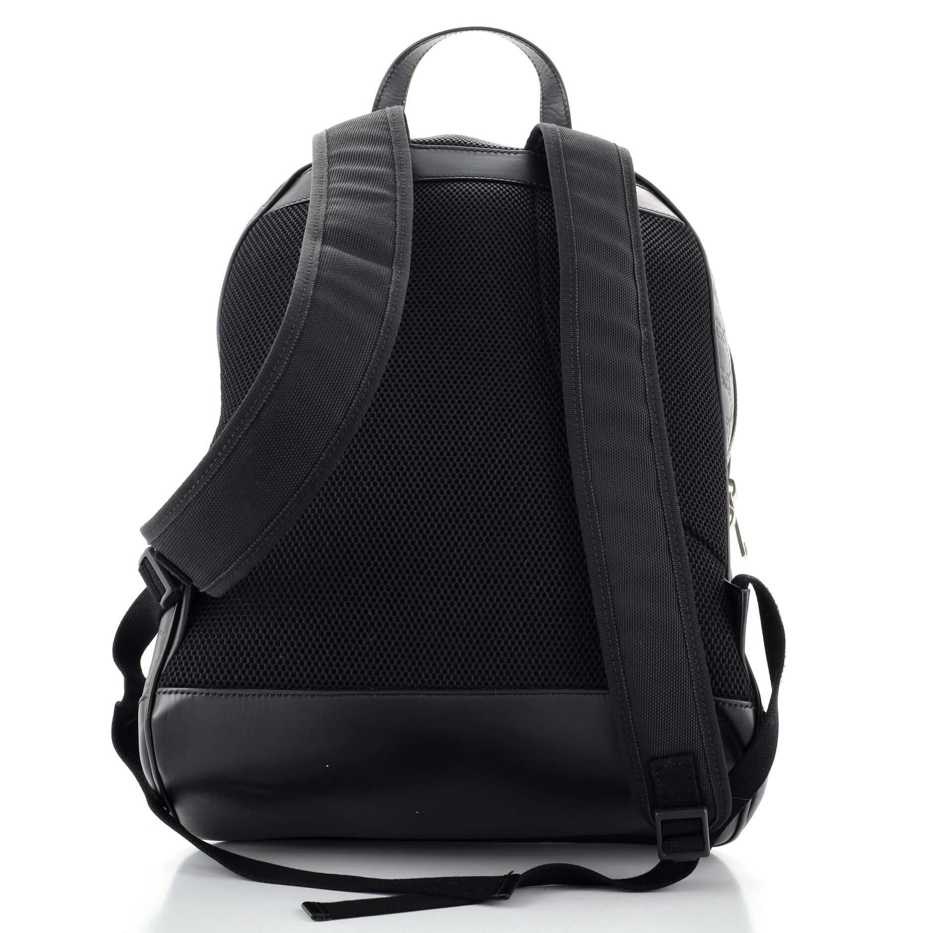 Women's or Men's Gucci Signature Pocket Backpack Guccissima Leather Large