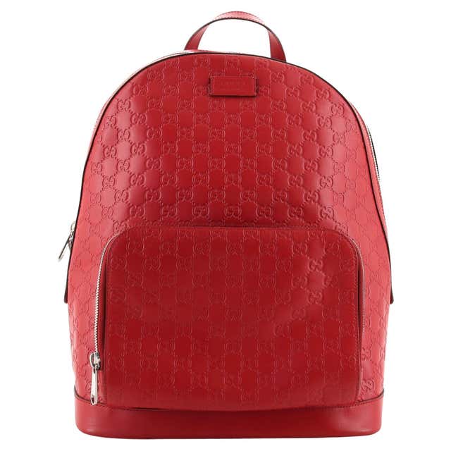 Gucci Red Suede Backpack For Sale at 1stDibs | gucci suede backpack
