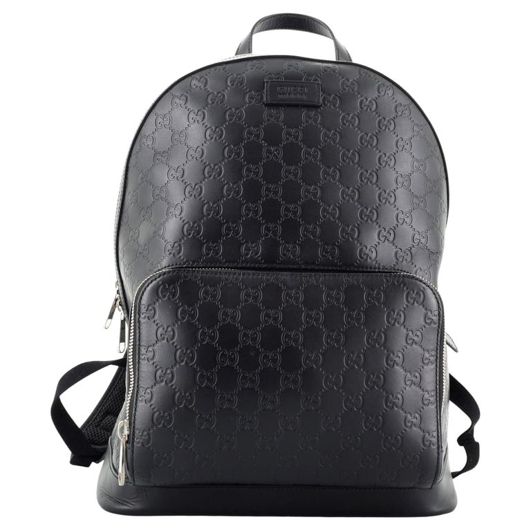 Gucci Signature Pocket Backpack Guccissima Leather Large at 1stDibs | black  gucci backpack, gucci signature backpack, gucci backpack black leather
